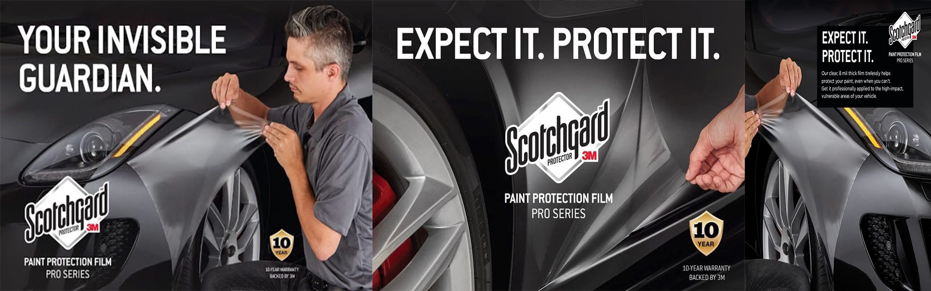 Whether you call it clear bra, mask, or paint protection film it is the 3M Scotchguard Pro Series is the best way to protect your vehicle